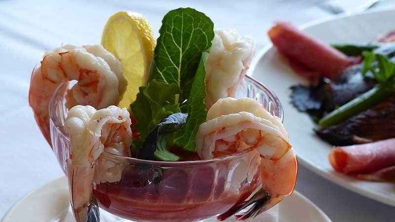 Shrimp cocktail appetizer